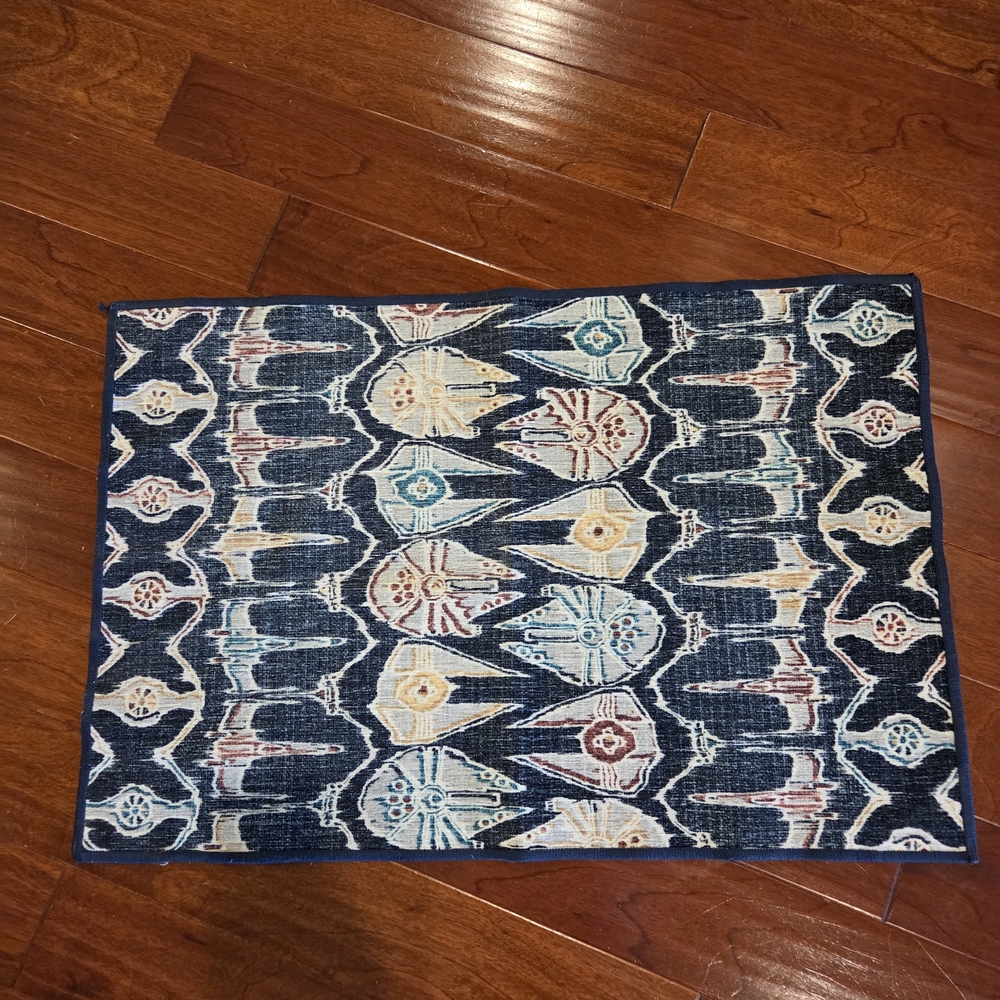 RUGGABLE x Star Wars Washable 2x3 Rug – Corellian Ikat Navy